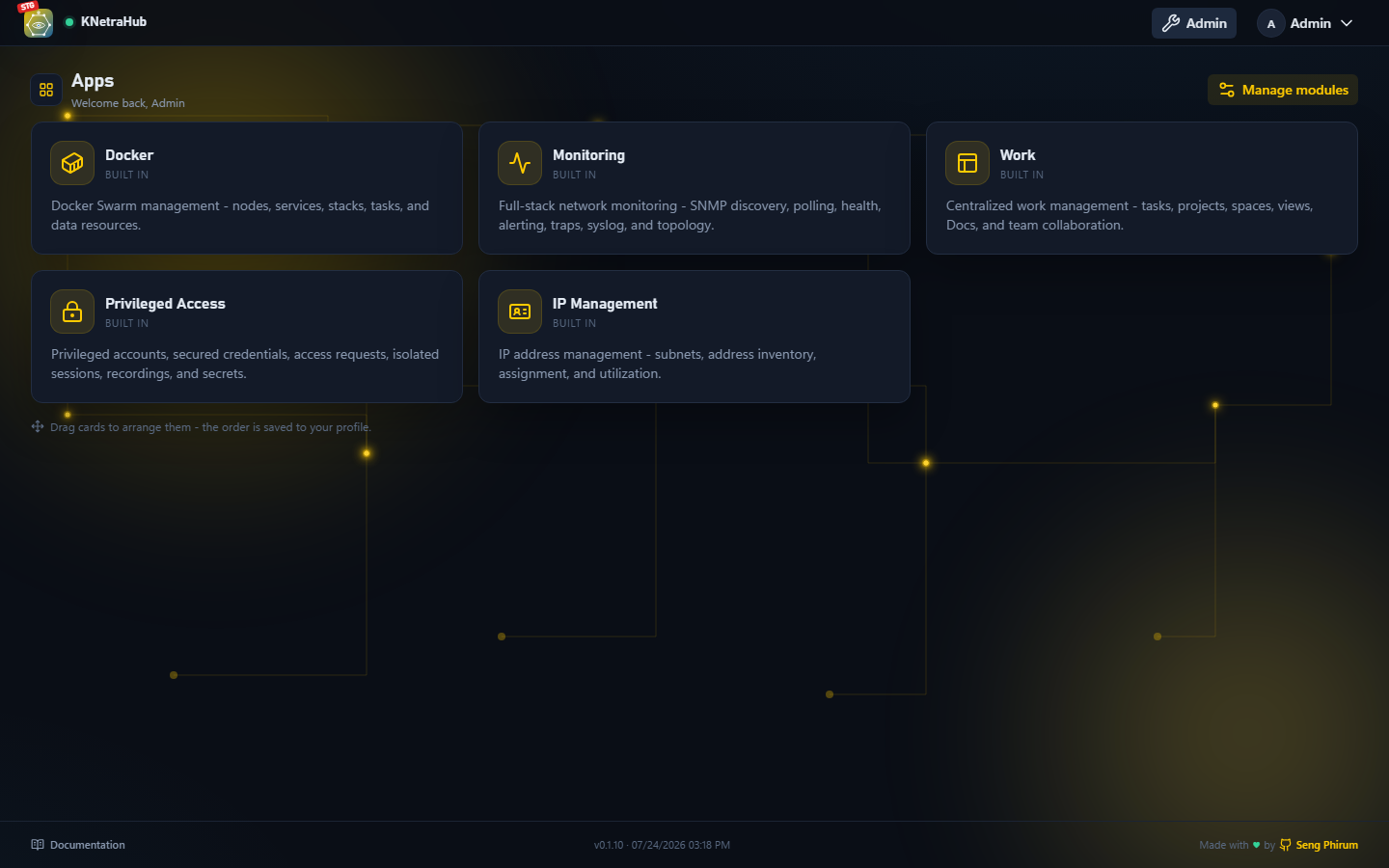 KNetraHub — App launcher
